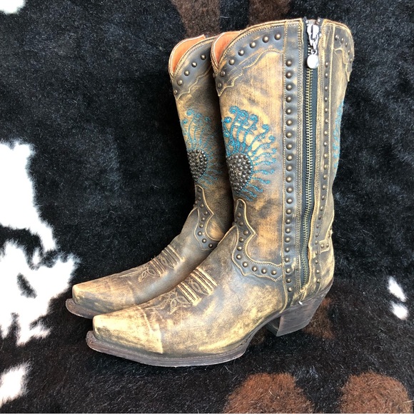 Dan Post Shoes - Dan Post Western Distressed Leather Boots Sz 8